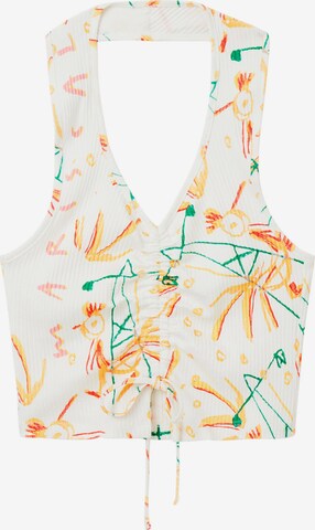 Top 'Duna' di Desigual in bianco: frontale