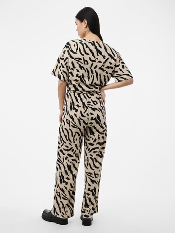 PIECES Wide Leg Bukser 'Luna' i beige