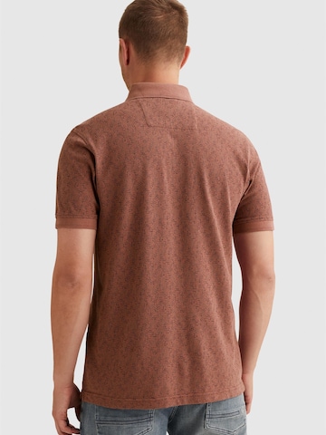 Maglietta 'Polo shirt with allover print and ribbed collar' di PME Legend in rosso