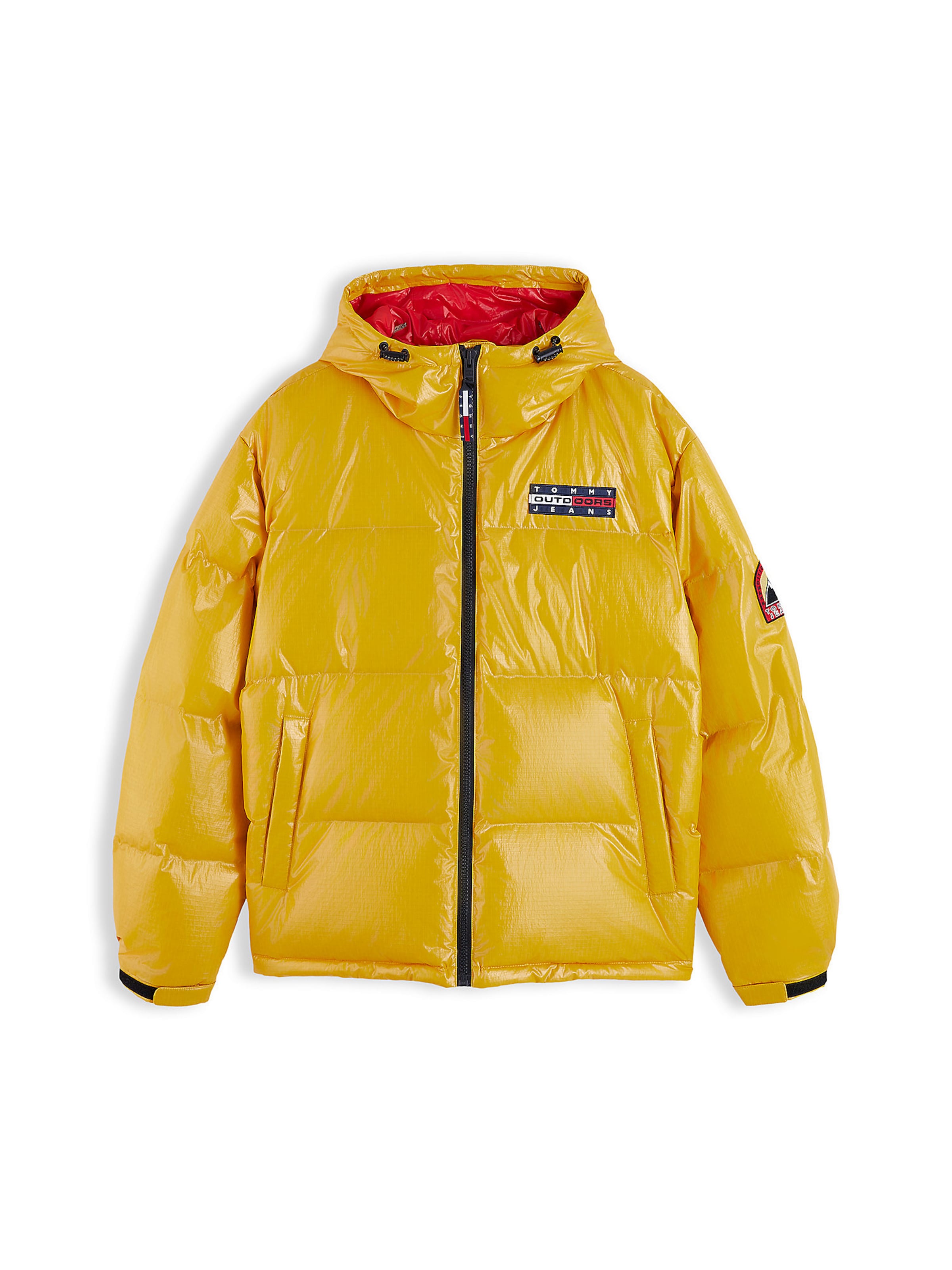 Tommy Jeans - Casaco de inverno 'Alaska' em amarelo: frente