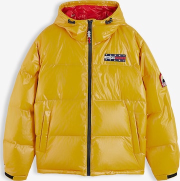 Tommy Jeans - Casaco de inverno 'Alaska' em amarelo: frente