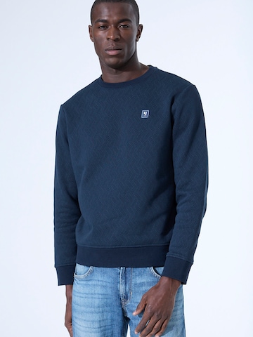 GARCIA Sweatshirt in Blauw: voorkant