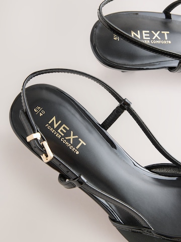 Next Лодочки с открытой пяткой 'Forever Comfort' в Черный