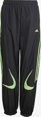 Loosefit Pantaloni 'Teamgeist' di ADIDAS ORIGINALS in nero: frontale