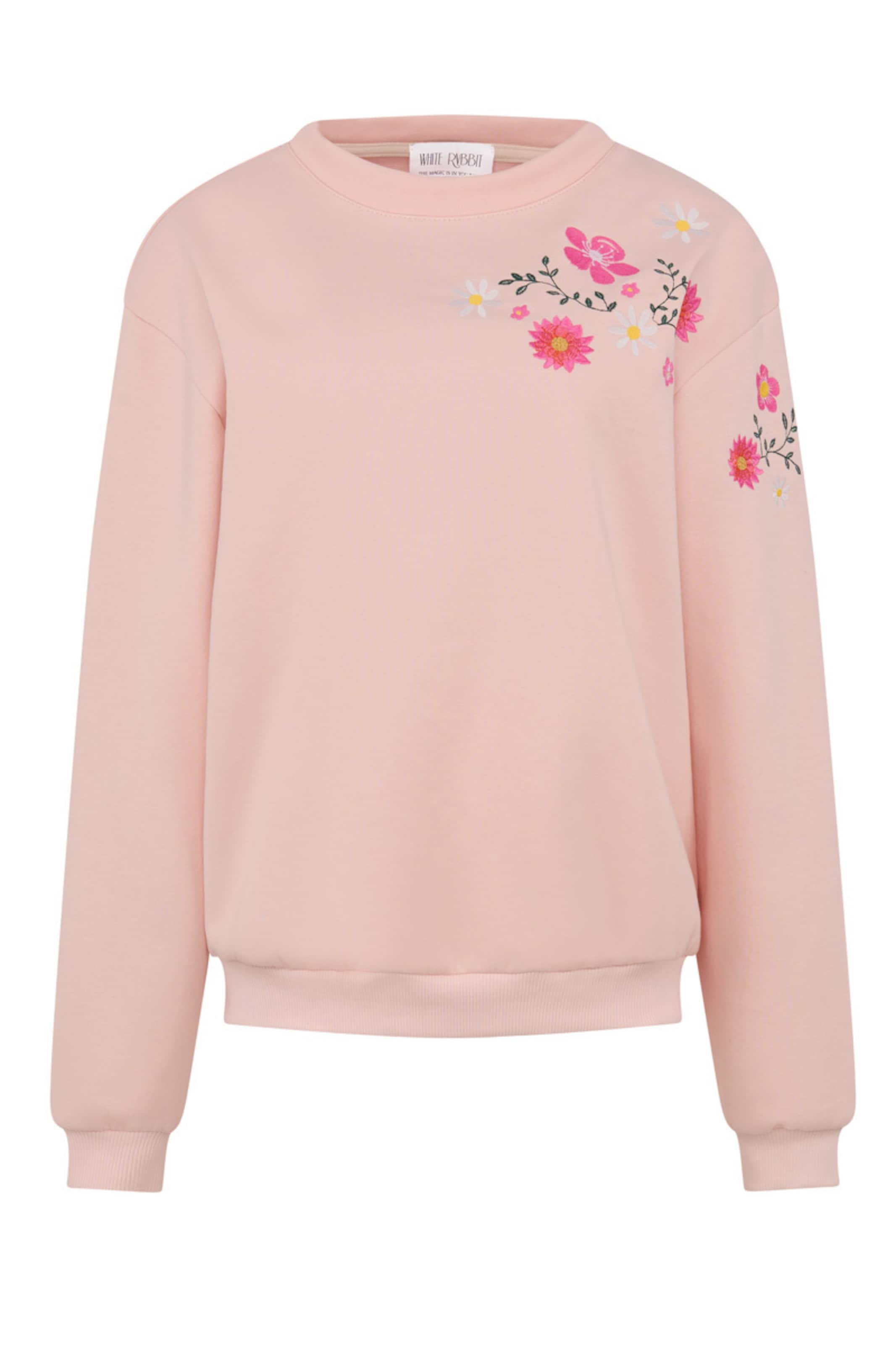 WHITE RVBBIT - Sudadera en rosa: frente