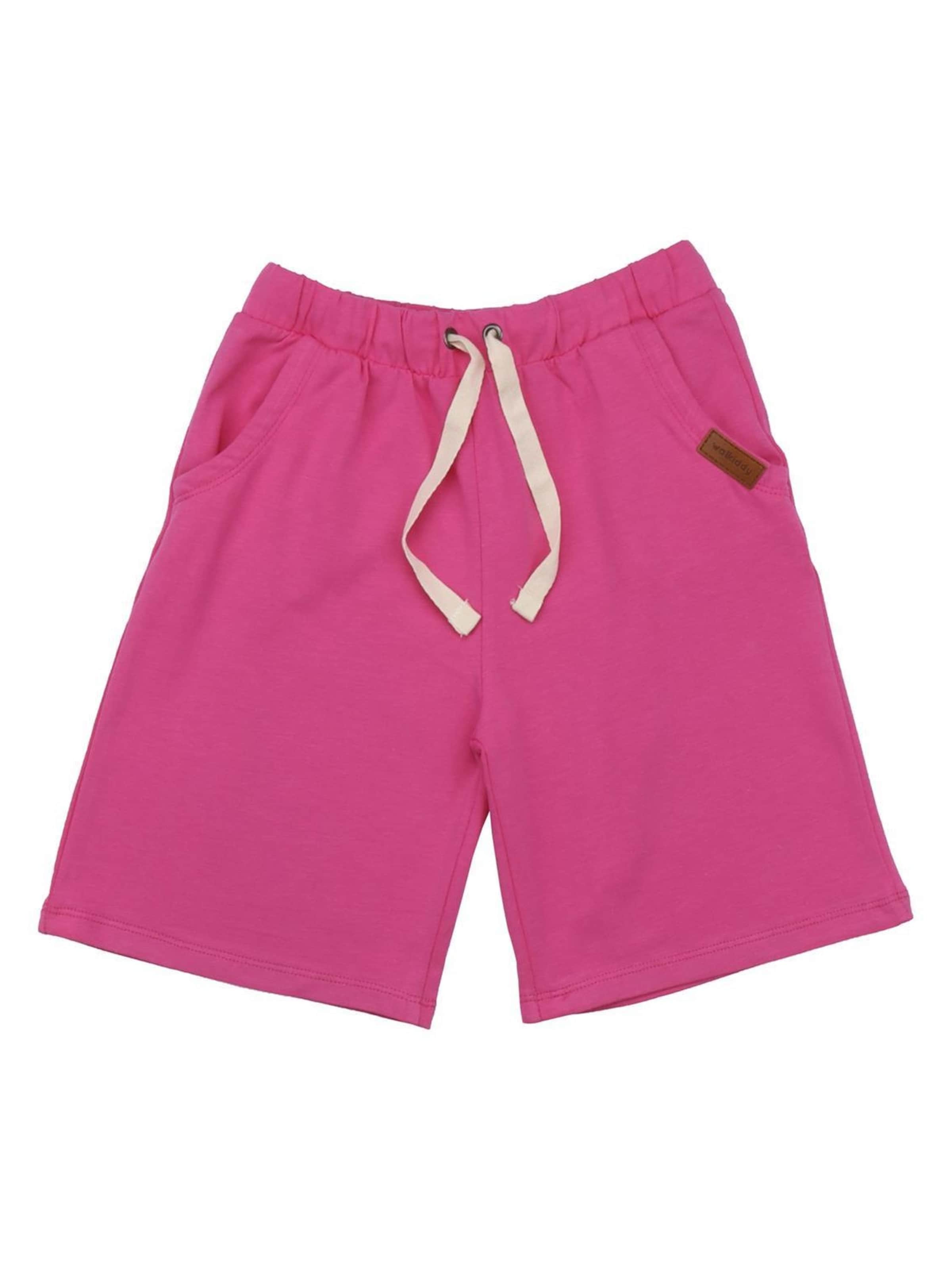 Walkiddy Regular Pants 'Walkiddy - Unifarben Shorts' in Pink: front