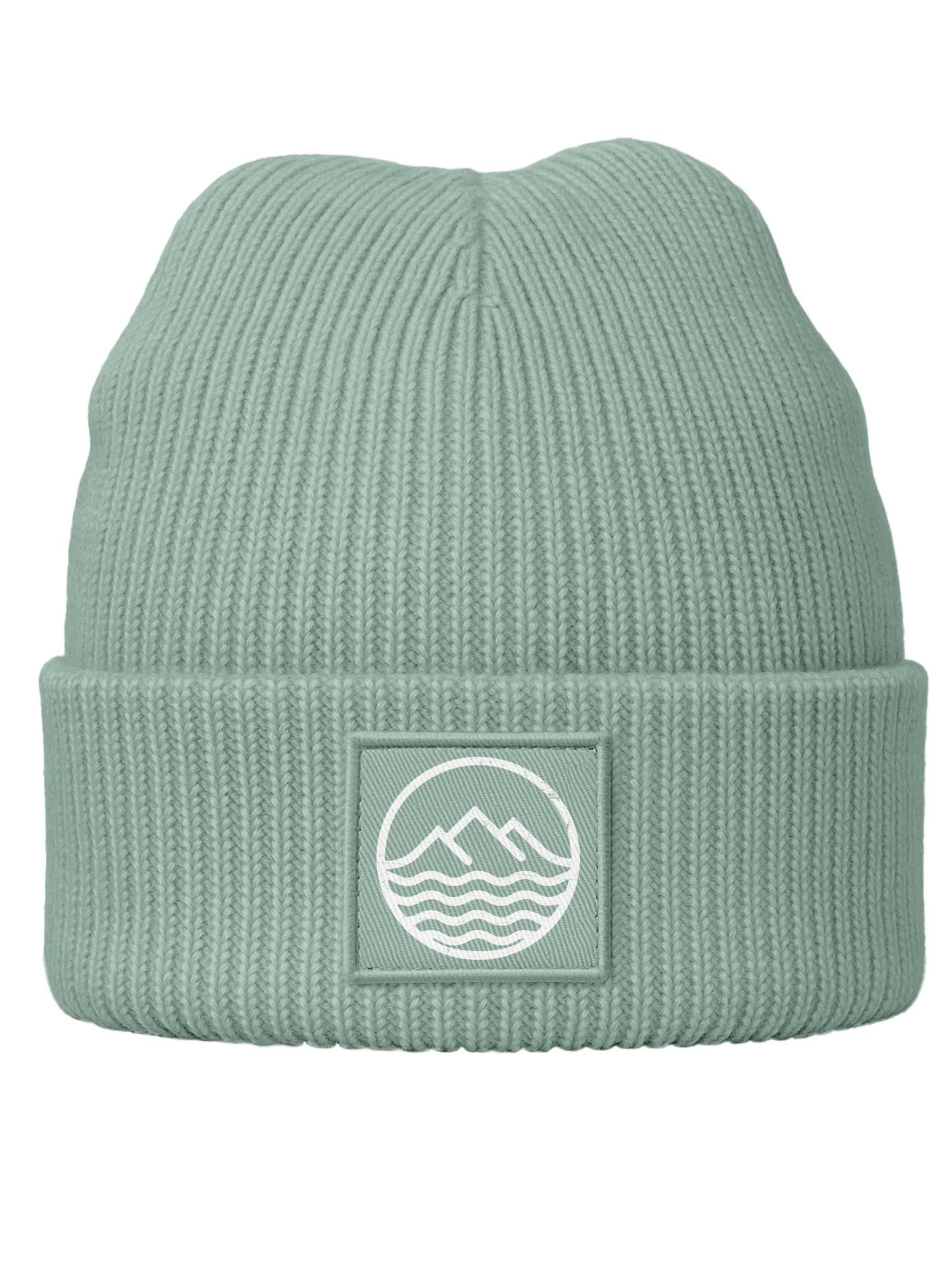Neverless Beanie 'Mountain' in Green, Item view
