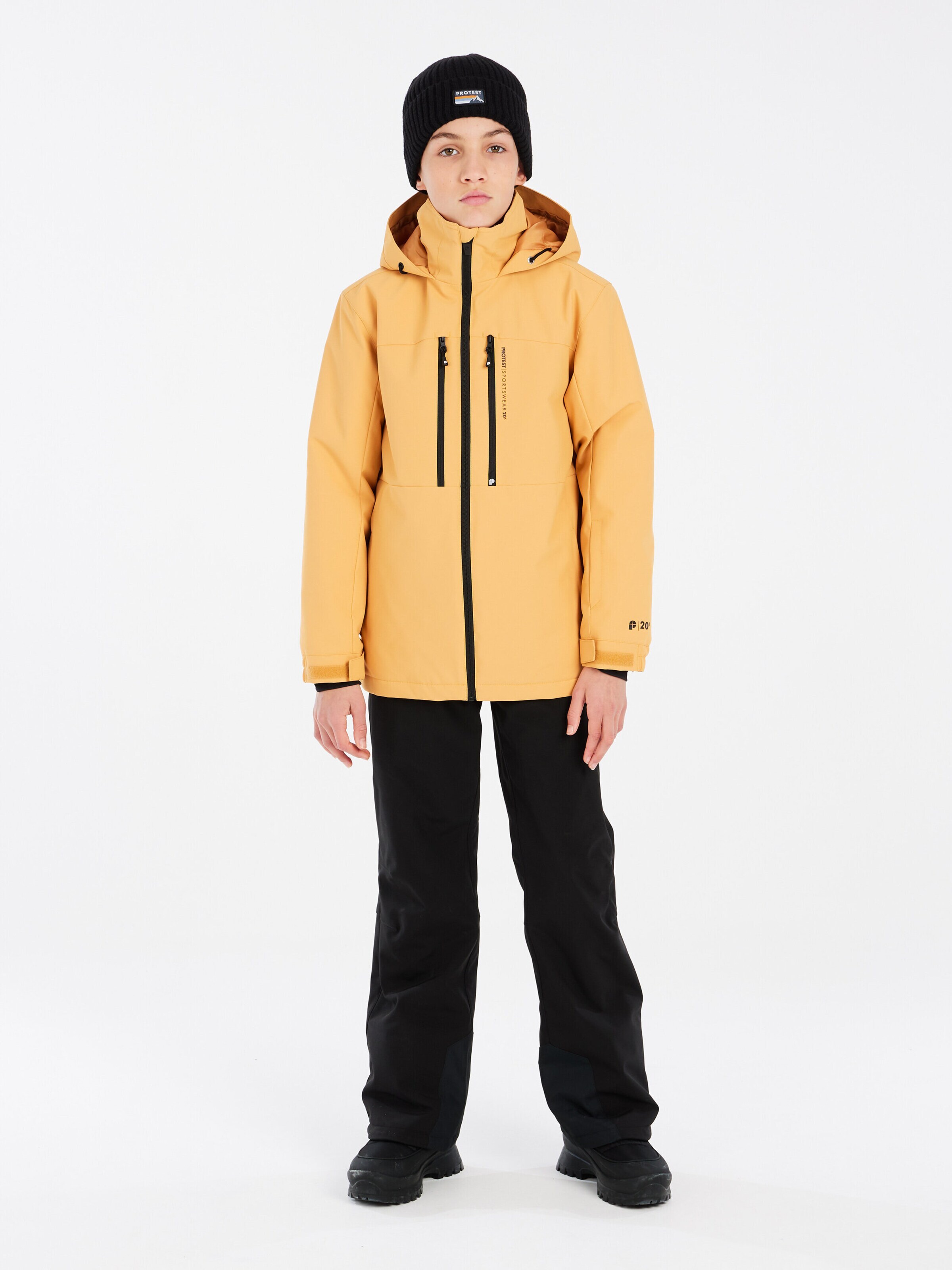PROTEST Athletic Jacket 'PRTFLYNTY JR' in Yellow