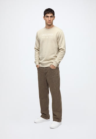 Felpa 'JORFREDERIKSBERG' di JACK & JONES in beige: frontale