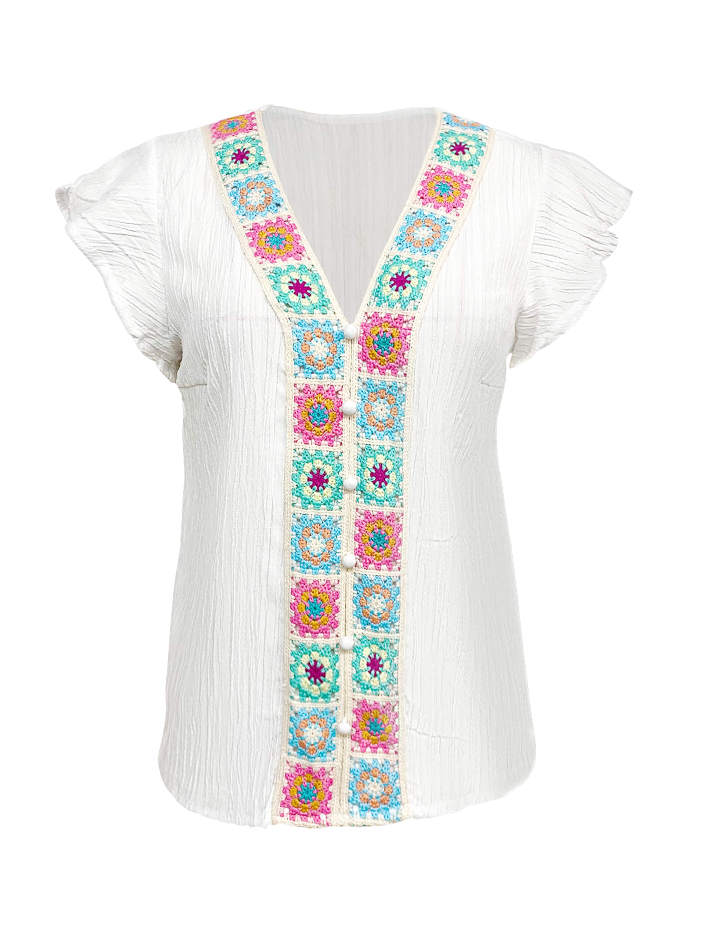 MEETWEE Bluse‌‌‌‌‌‌ in Weiß: Vorderseite