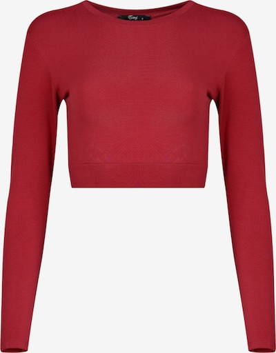 Evoni Funktionsshirt 'Bauchfrei' in bordeaux, Produktansicht
