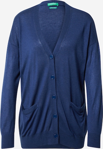 UNITED COLORS OF BENETTON Knit Cardigan in Blue: front