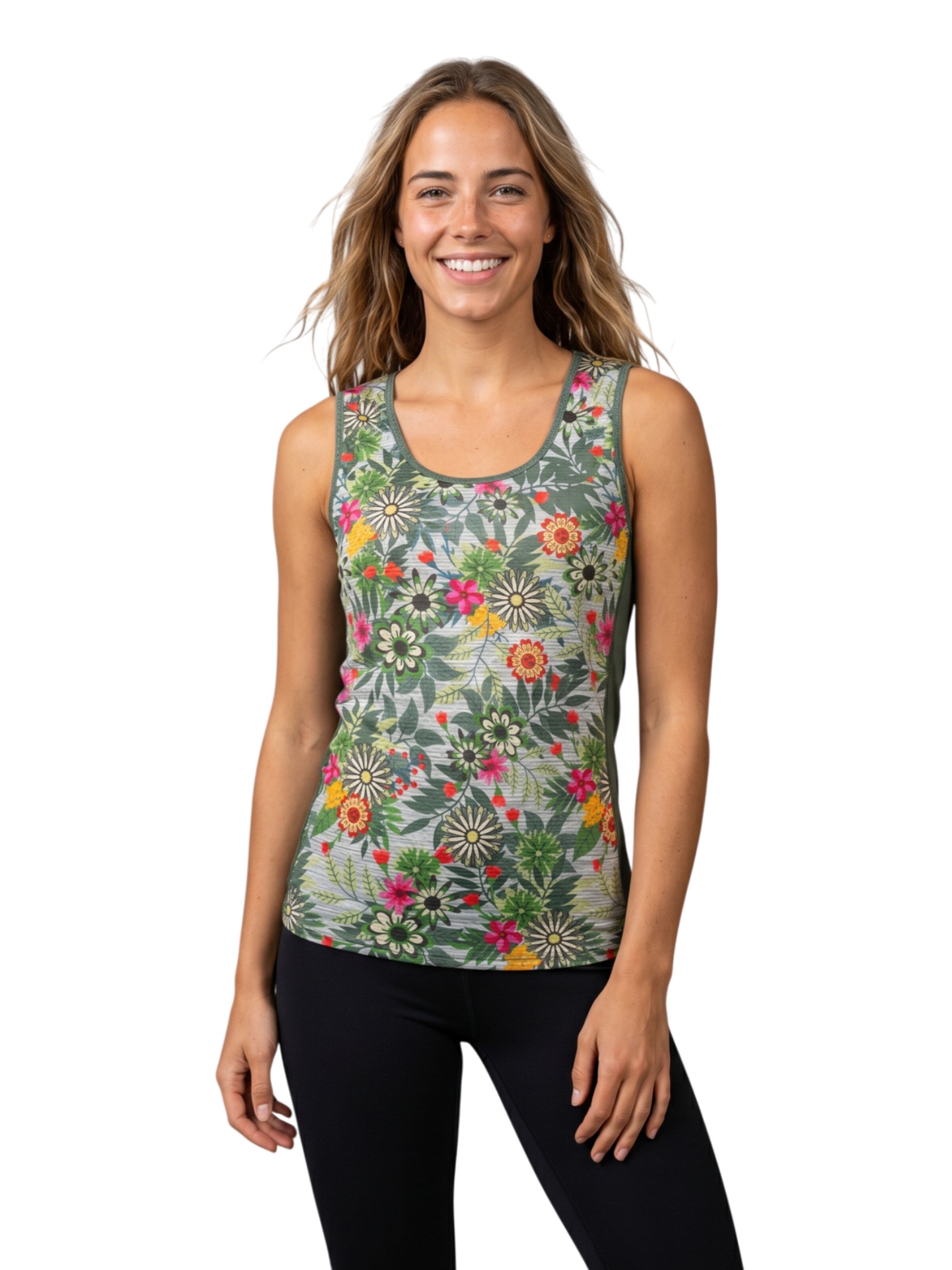 the freisein project Sporttop‌‌ in Grün: Vorderseite