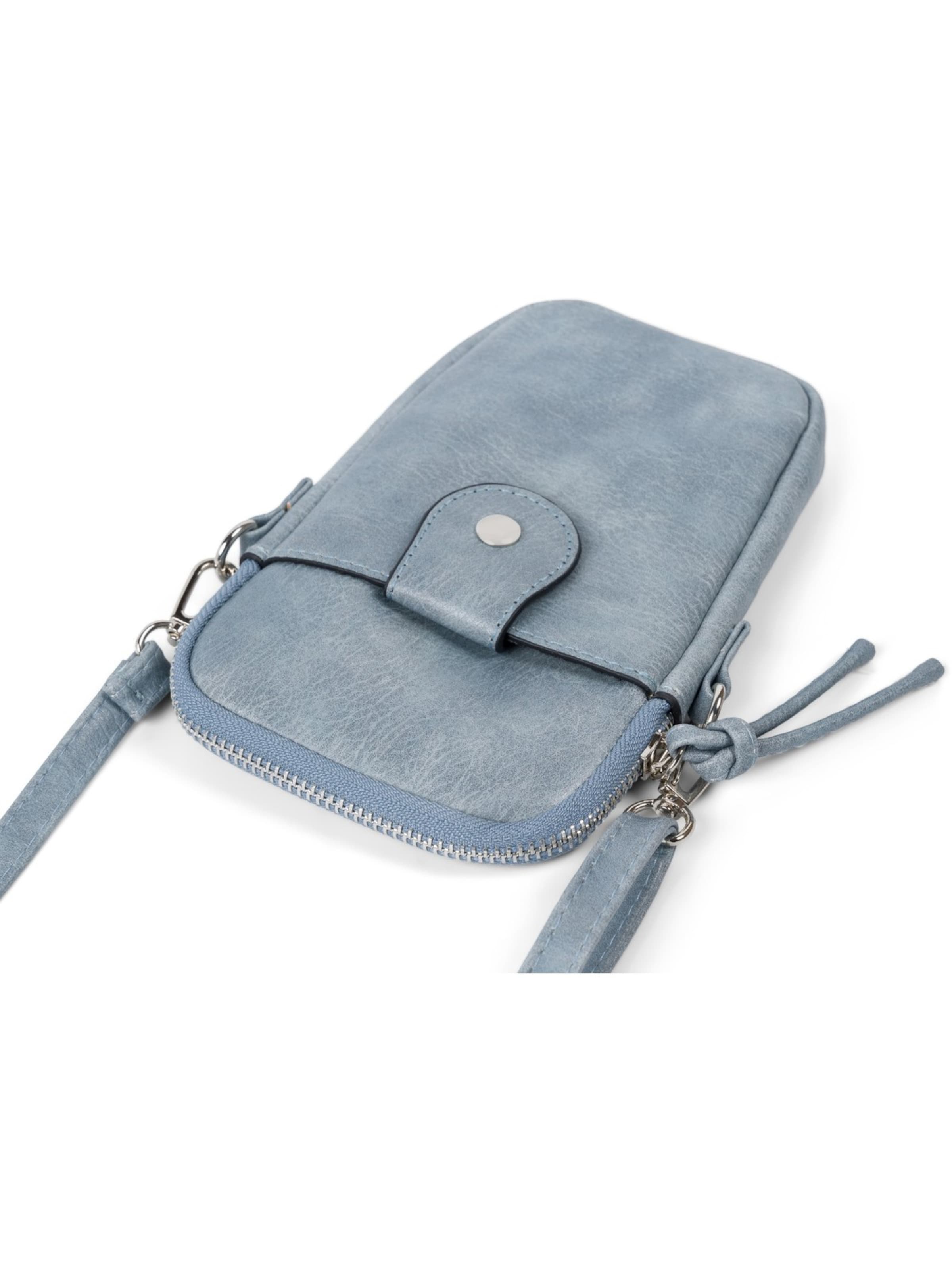 styleBREAKER Crossbody bag 'Mini Umhängetasche Uni' in Blue