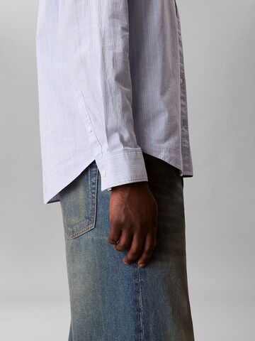 Calvin Klein Jeans Regular fit Overhemd in Blauw