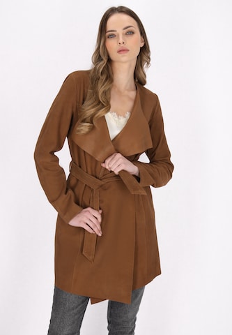 Cappotto di mezza stagione di DreiMaster Vintage in marrone: frontale