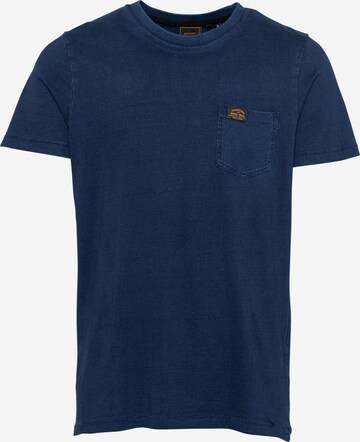 T-Shirt Superdry en bleu : devant