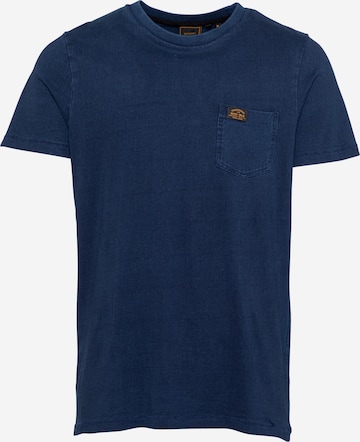 Superdry Tapered Shirt in Blauw: voorkant