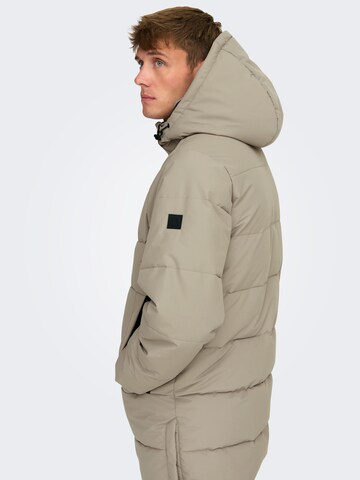 Only & Sons Between-seasons coat 'ONSCarl' in Beige