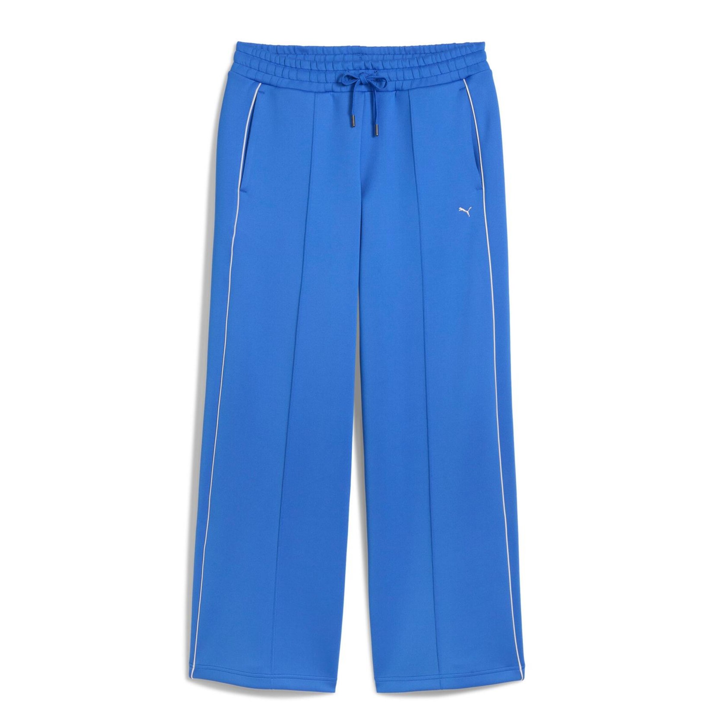PUMA Regular Workout Pants ' T7' in Blue: front