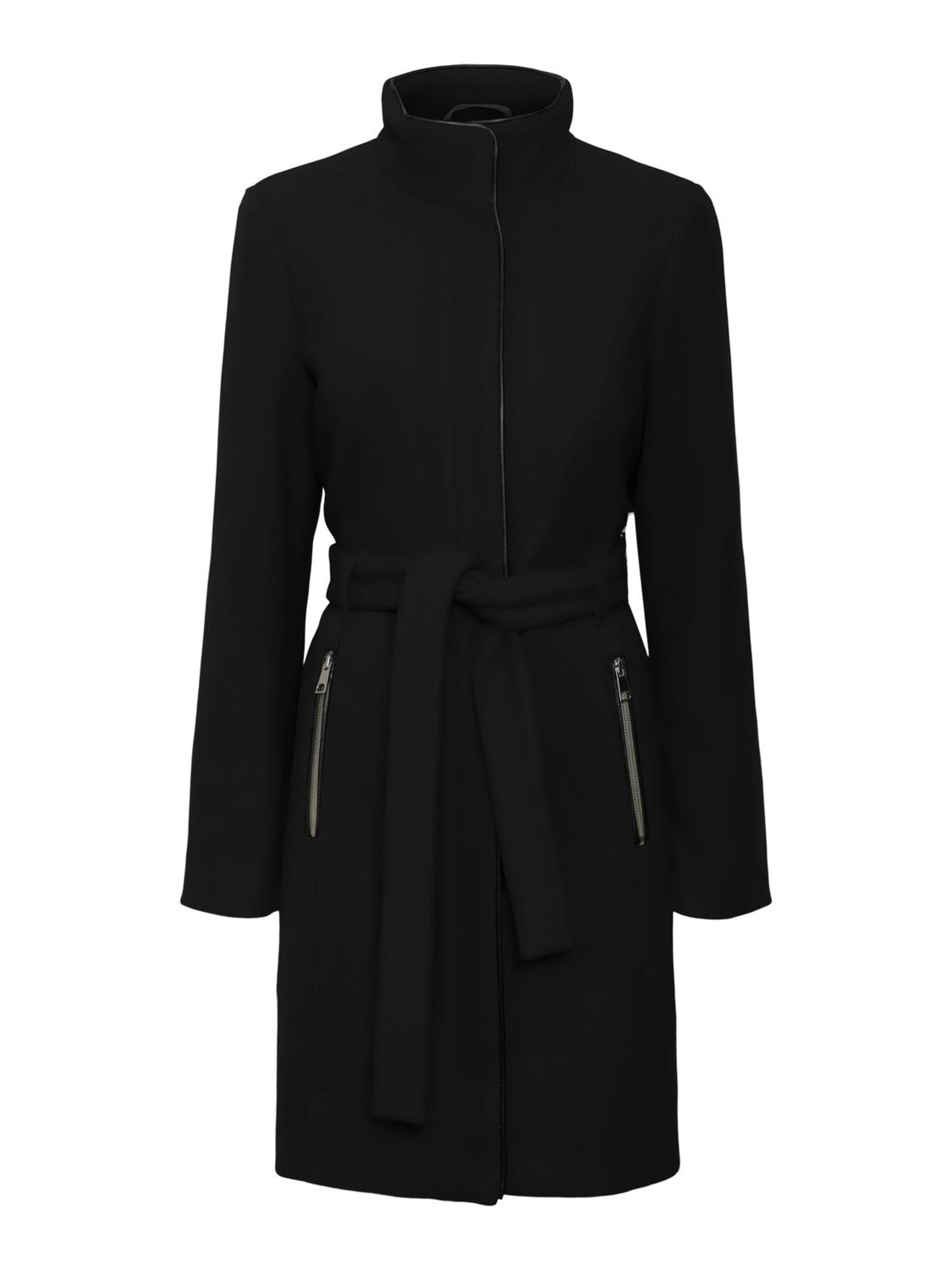 VERO MODA Between-Seasons Coat in Black: front