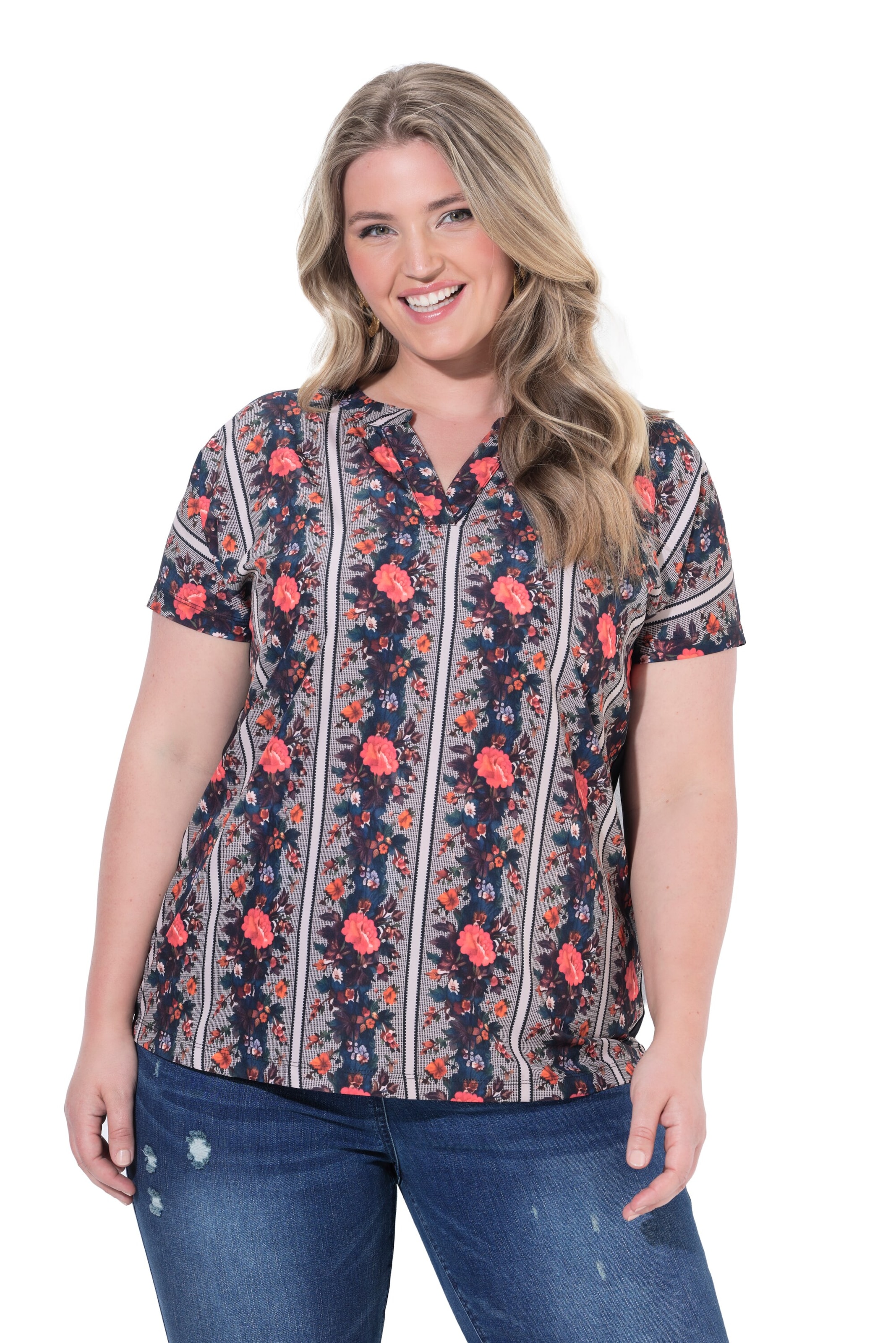 Ulla Popken Shirt in Mixed colours: front