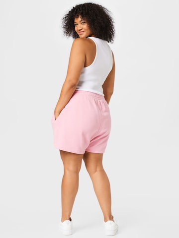 Regular Pantalon Tommy Jeans Curve en rose