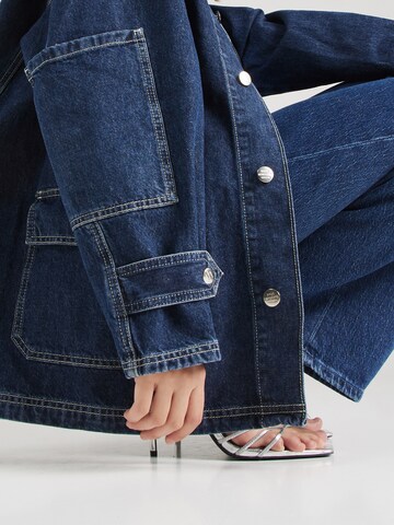 MADS NORGAARD COPENHAGEN Between-Season Jacket 'Johnny' in Blue