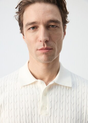 MANGO MAN Poloshirt 'Muga' in Weiß