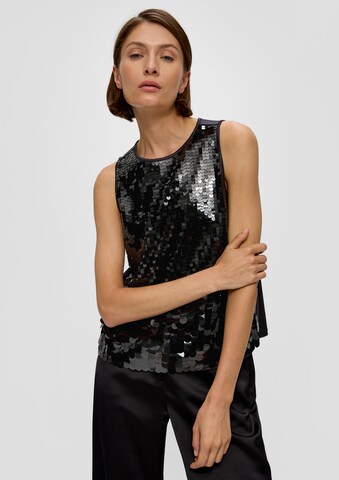 Chemisier s.Oliver BLACK LABEL en noir : devant