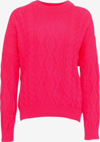 FRESHLIONS Oversized Sweater ' Luiza ' in Pink: front