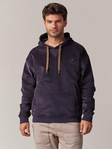 Sweat-shirt 'Duroy' Deeluxe en bleu : devant