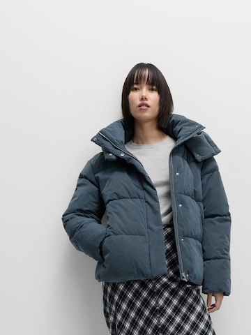 Marks & Spencer Winterjas in Blauw: voorkant