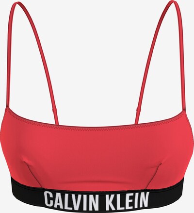 Calvin Klein Swimwear Bikinitop in rot / schwarz / weiß, Produktansicht