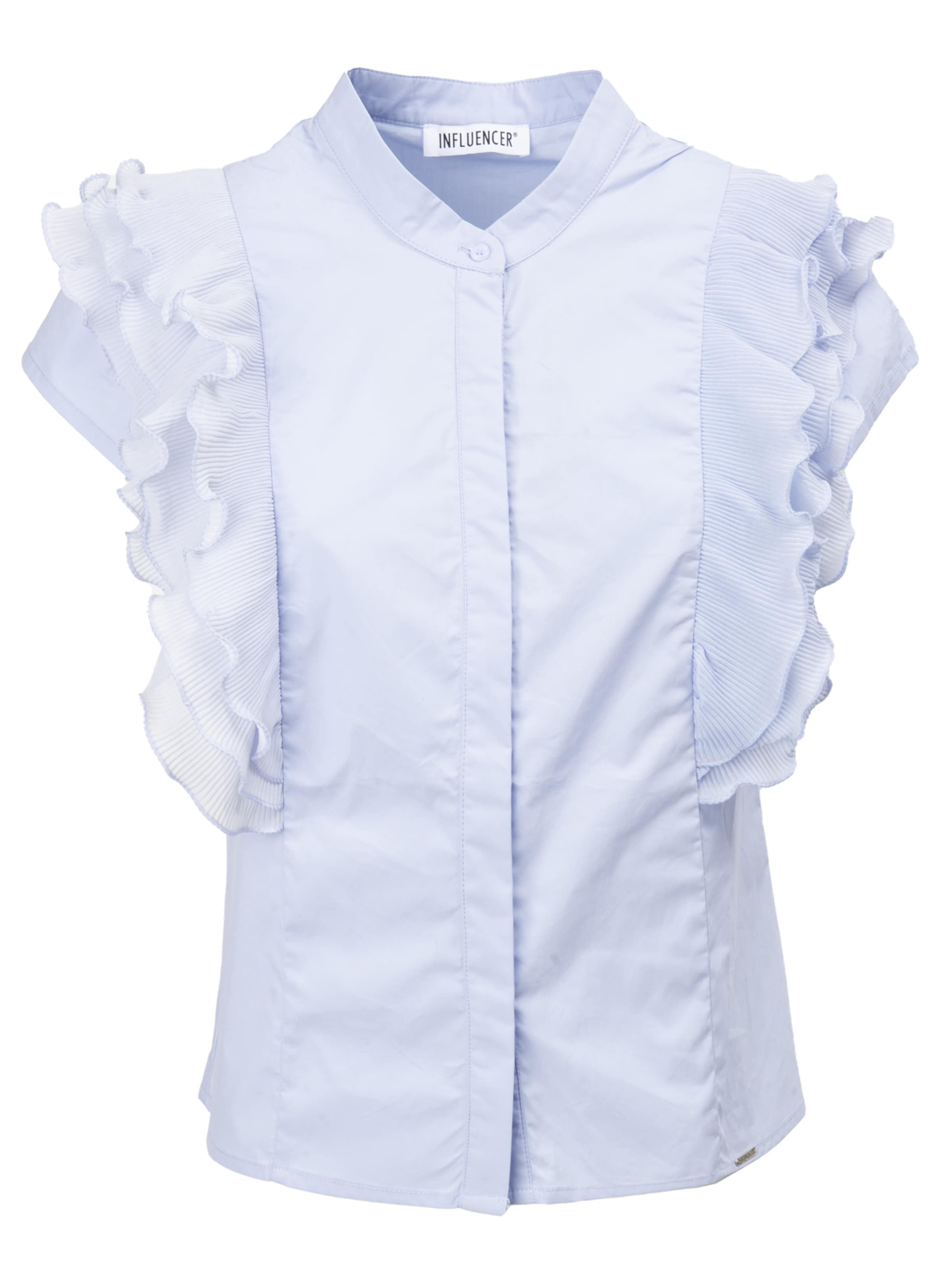 Camicia da donna di Influencer in blu: frontale