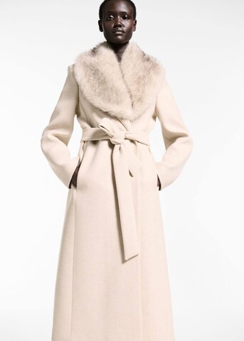 MANGO Between-Seasons Coat in Beige