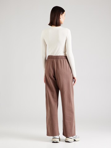 Wide leg Pantaloni di WEEKDAY in marrone