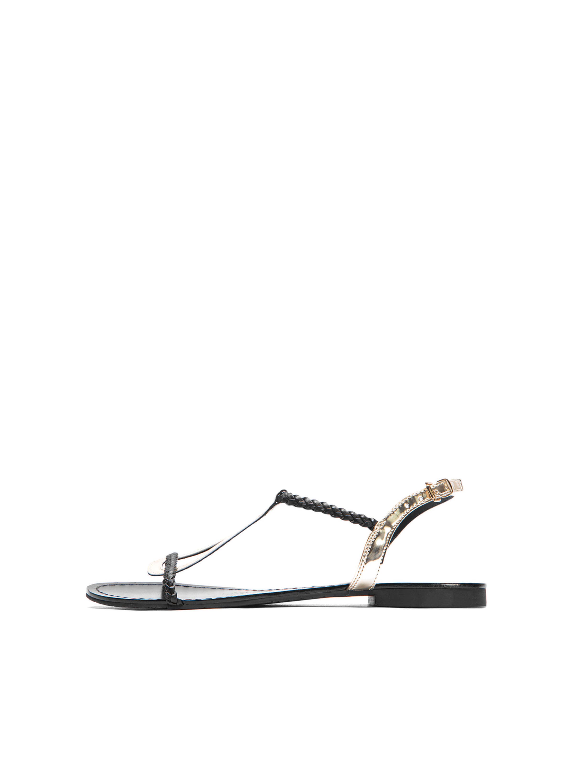 Kazar Strap Sandals in Gold: front
