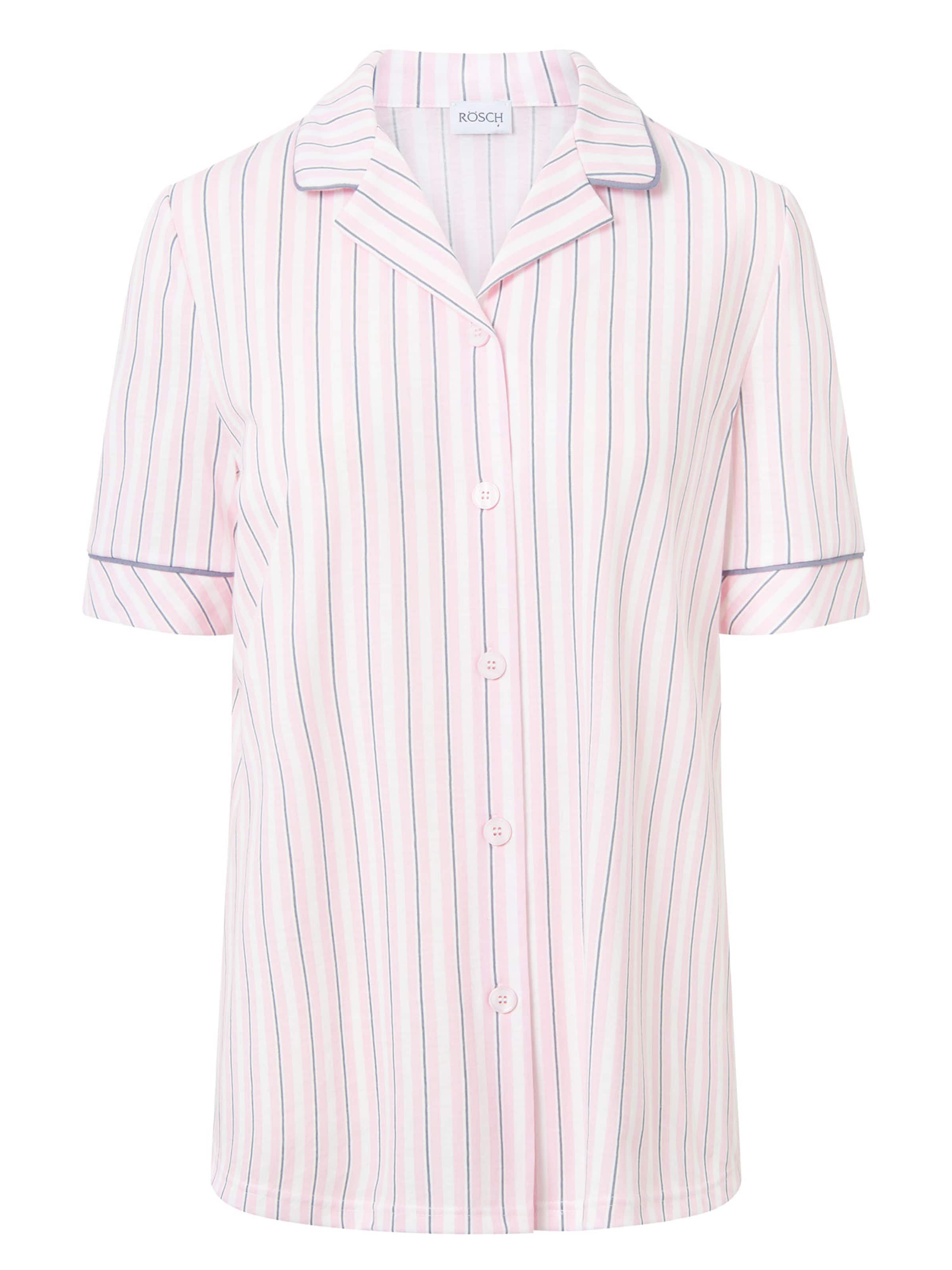 Rösch Pajama shirt ' Basic ' in Pink: front