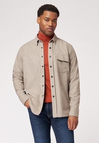ROY ROBSON Comfort fit Button Up Shirt in Beige