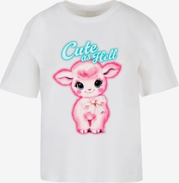 Tricou de la Miss Tee pe alb: față