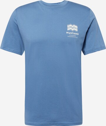 T-Shirt 'Alex' MUSTANG en bleu : devant