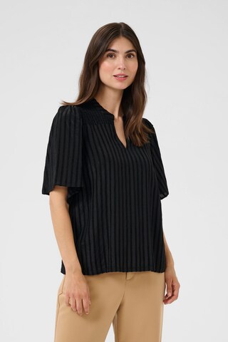 CULTURE Blouse 'CUchenitha' in Zwart: voorkant