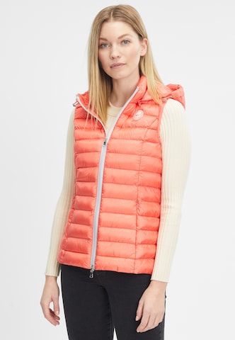 No. 1 Como Vest in Orange: front