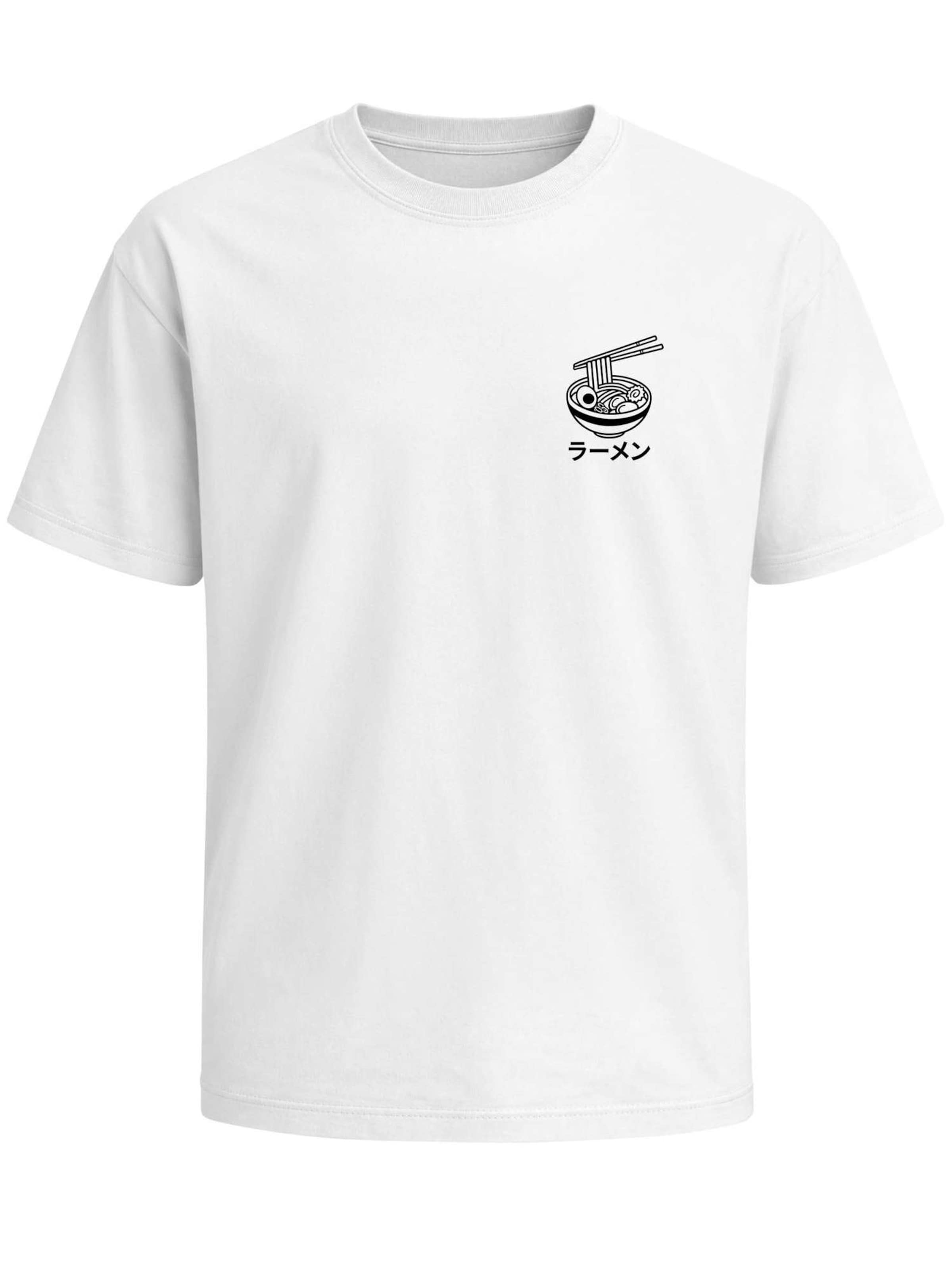 Neverless Shirt 'Ramen' in White: front