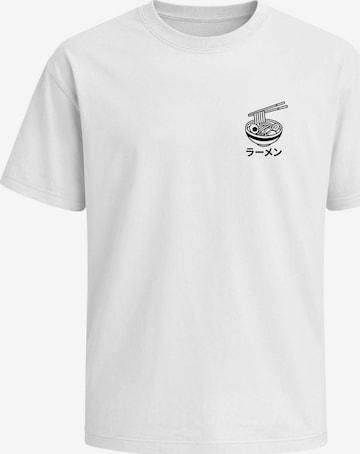 Neverless Shirt 'Ramen' in White: front