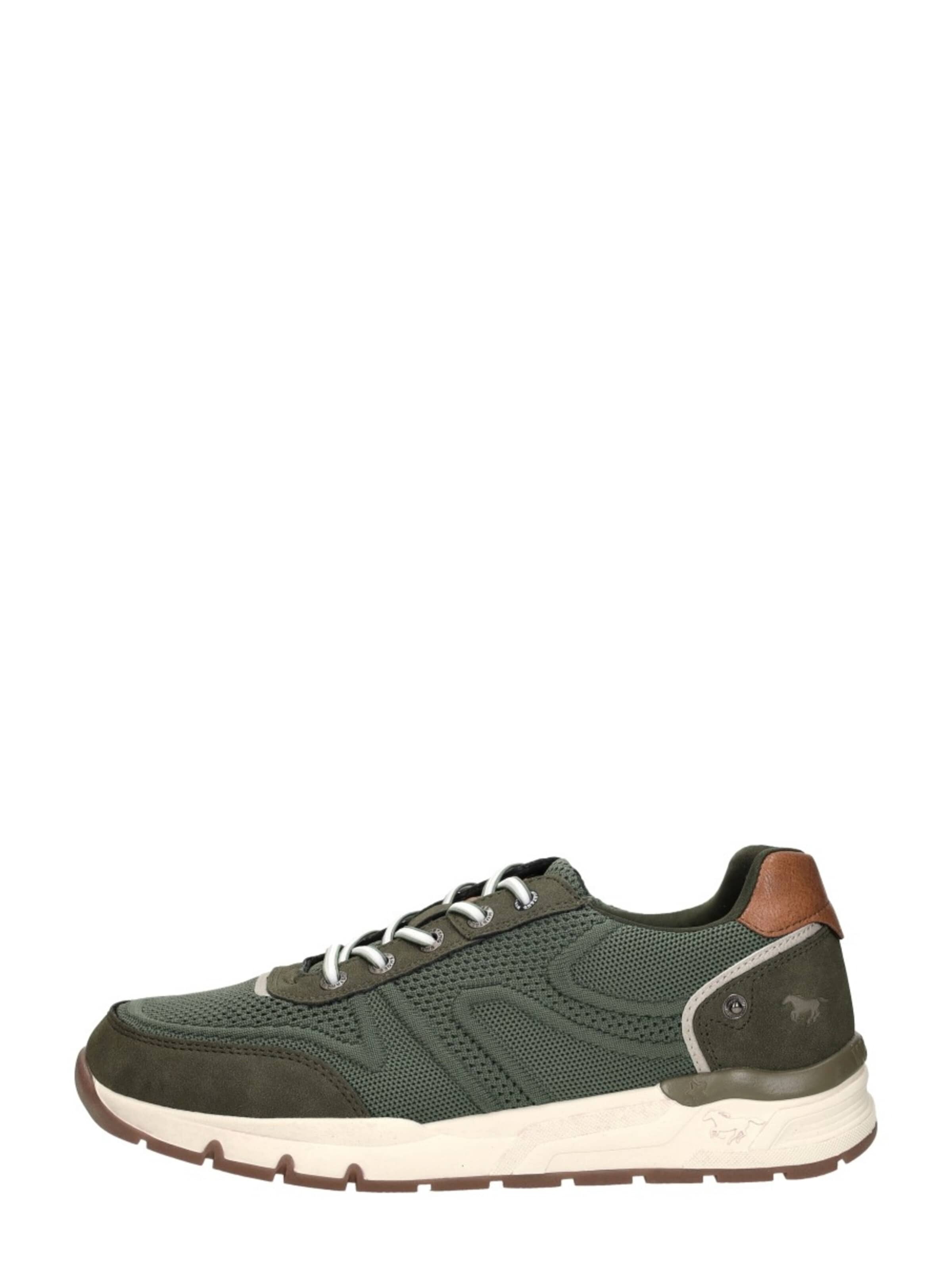 MUSTANG Sneakers laag 'Sneakers Laag' in Groen: voorkant