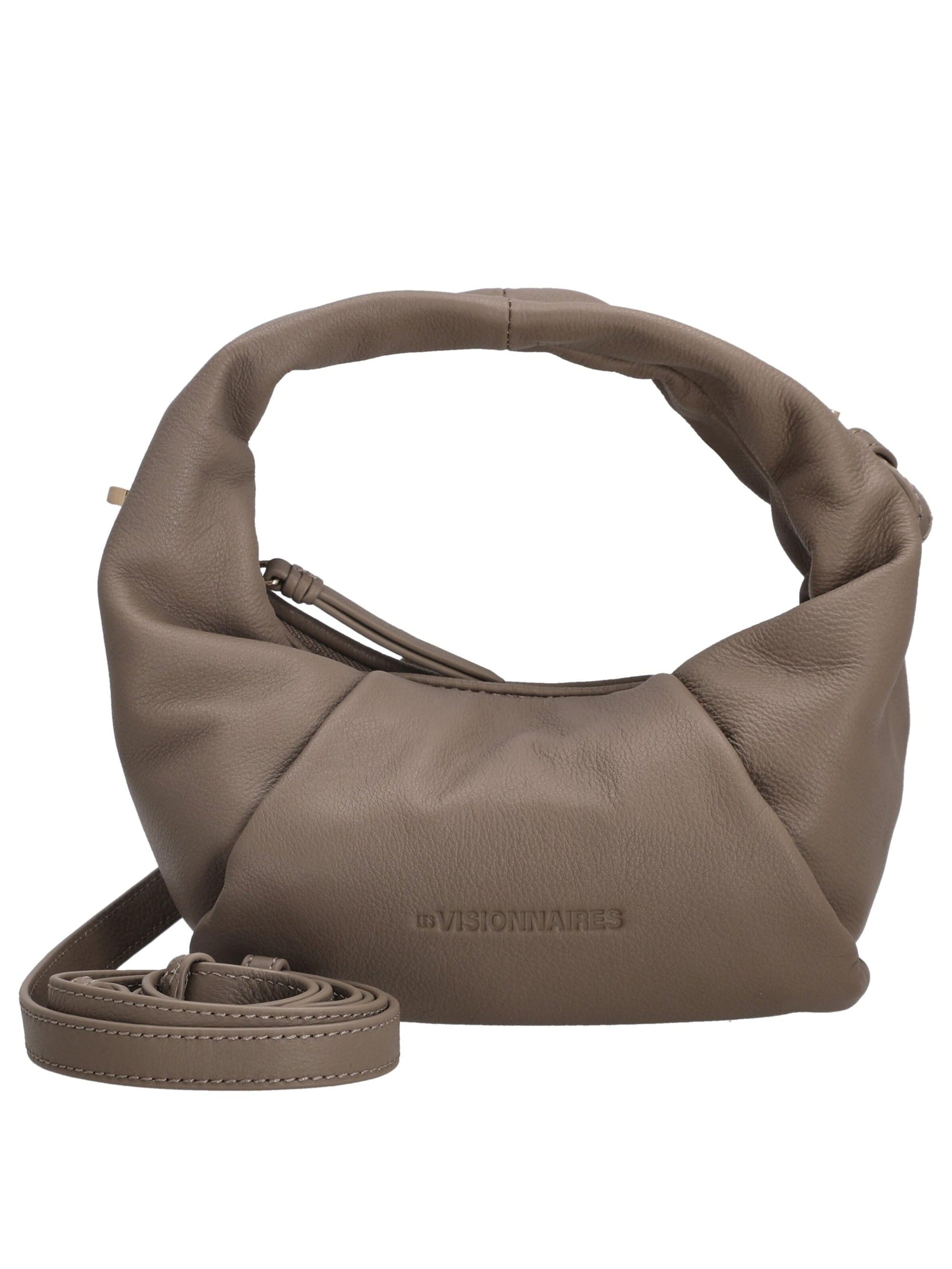 Les Visionnaires Umhängetasche 'Greta Mini Essential Soft Grainy'‌‌‌ in Grau: Vorderseite