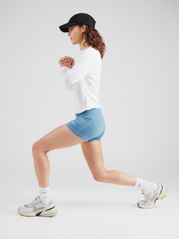 NIKE Skinny Športne hlače | modra barva