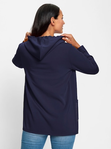 heine - Sudadera con cremallera en azul